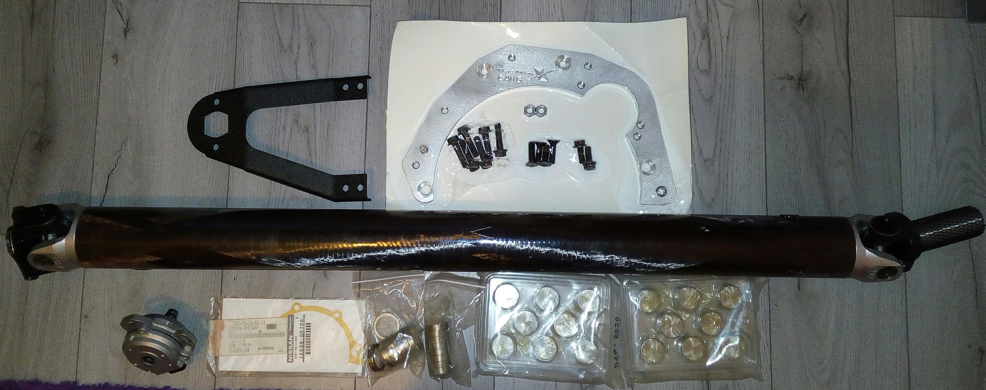 Mazworx Z32 gearbox adapter kit and goodies