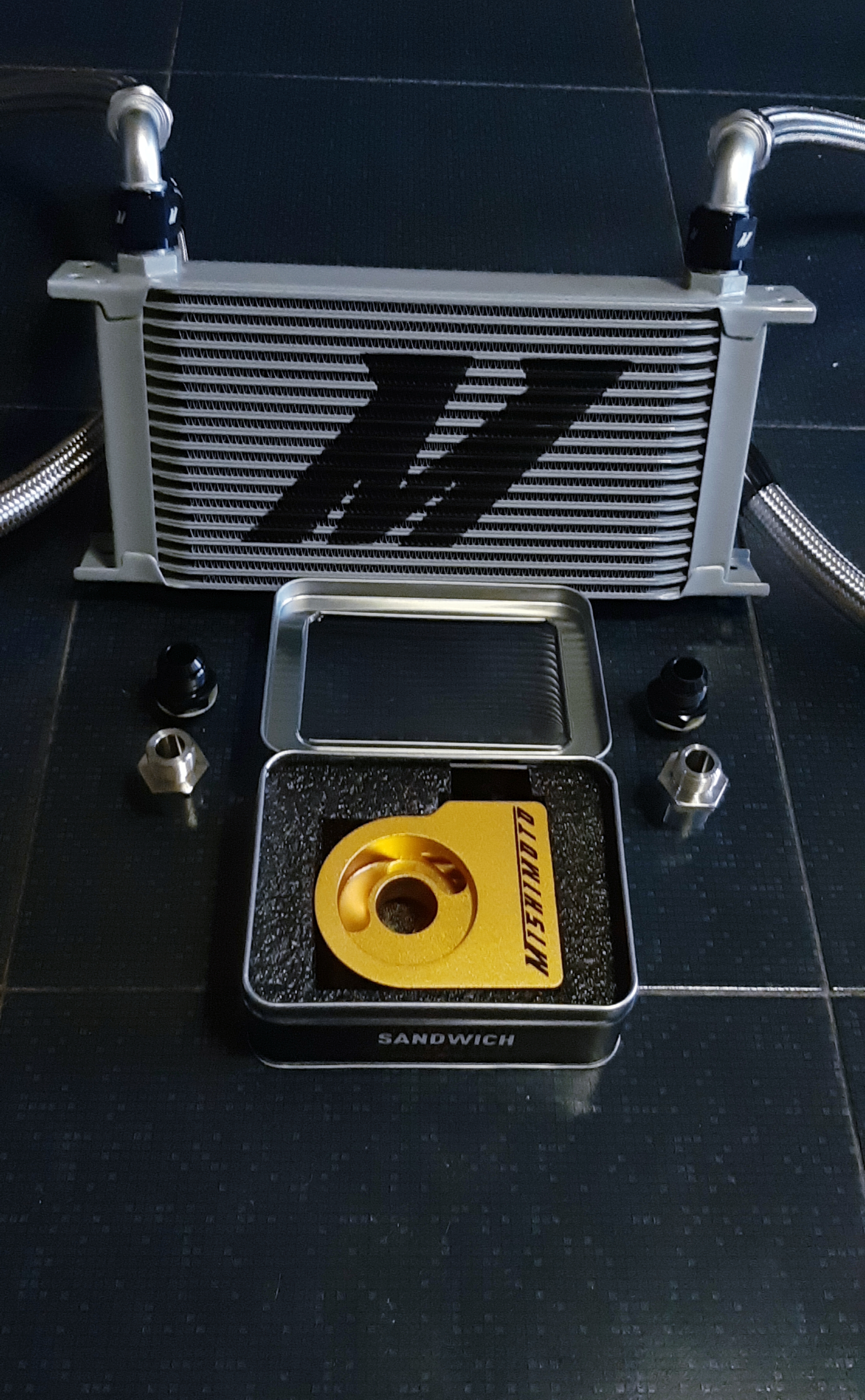 Mishimoto 19-row thermostatic oil cooler